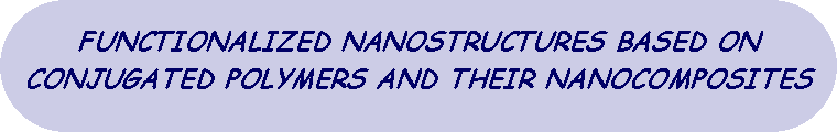 Rounded Rectangle: FUNCTIONALIZED NANOSTRUCTURES BASED ON CONJUGATED POLYMERS AND THEIR NANOCOMPOSITES